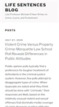 Mobile Screenshot of lifesentencesblog.com