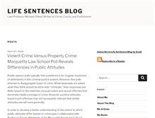 Tablet Screenshot of lifesentencesblog.com